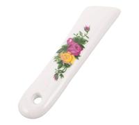 DEARMAMY Manche en Céramique Décoratif pour Couteau de 15 Cm, Motif Floral Artistique, Remplacement Ergonomique pour Couteaux de Chef, Légumes et Découpe, Couleur Jaune Gingembre, Poignée