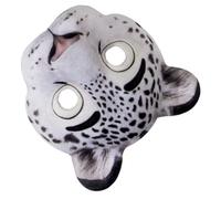 DEARMAMY Masque Animal Demi Visage EVA pour Carnaval Masque Cosplay des Neiges avec Bande Élastique pour Fêtes Halloween et Bals Masqués