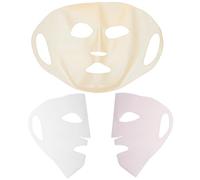 DEARMAMY Masque Facial en Silicone 3D Réutilisable 3Pcs Couvre-Masque Hydratant Crochet d'Oreille Accessoires de Beauté Soin Peau Masque Portable