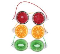 DEARMAMY Masque Gel Rafraîchissant Yeux Lot de 3 Oculaires Réutilisables Anti-Poches et Masque Froid et Chaud Maison Voyages Coussinets Oculaires en PVC