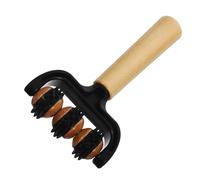 DEARMAMY Massage Profondeur Double Tête Roller avec Acier Masseur Portable Ergonomique pour Cou Dos Jambes Relaxation Musculaire et Fatigue Outil de Thérapie