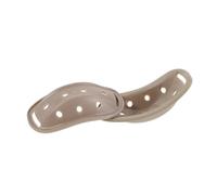 DEARMAMY Mentonnière de Casque Beige pour Garçon et Filles 2pcs, Protection Confortable en Résine pour Casque de Patinage et Entraînement Sportif, Taille 10,5x5,6x1,7cm
