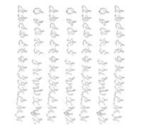 DEARMAMY Mini Breloques Lettres en Alliage Argenté - 130 Pièces Alphabet Complet A-z, Pendentifs Miniatures pour Fabrication de Bijoux Diy, Charms Métal pour Bracelets et Colliers,