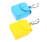 DEARMAMY Mini Pochette en Silicone pour Écouteurs Porte-clés À Main Organiseur De Câbles De Rangement Mural