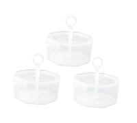 DEARMAMY Mini Tasse à Bulles 3pcs Tasse à Bulles Portable Transparente Nettoyage Doux Visage Mousseur à Lait En Pp Barboteur Décoratif Facile à Nettoyer