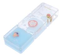 DEARMAMY Minuteur à Huile Liquide Décoratif de Goutte, Sablier de Bureau Bleu en Plastique, Ornement Sensoriel Apaisant pour Décoration Intérieure et Relaxation au Travail, 1 Pièce