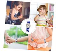 DEARMAMY Montre-Bracelet Garçon Et Filles Football 3D Bleu N°3 Motif Dessin Animé en Verre Minéral Solide Surveillance Garçon Et Filles Usage Quotidien