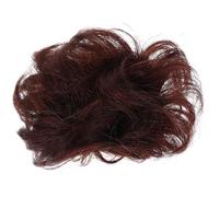 DEARMAMY Morceau De Petits Pains Sombre Beignets Bouclé Femme Long Élégant Donut Désordonné Humain Extension De Chignon Postiche Chignon Vrais Cheveux