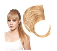 DEARMAMY Morceau Frange En Épingle à Cheveux Frange Française Faire La Fête Agrafe Fausse Frange De Cheveux Pinces à Cheveux Femmes Faux Petit Fil Haute Température Yellow