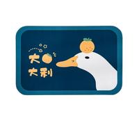DEARMAMY Motif Cartoon Diatomite Bleu, Tapis de Bain, Antidérapant
