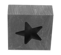 DEARMAMY Moule à Graphite Étoile pour Fonte Métal Résistant à Haute Température avec Rainure à Huile pour Or Argent Cuivre Fer et Aluminium