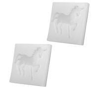 DEARMAMY Moule Silicone pour Résine Époxy Flying Horse 2 Pièces, Réutilisable et Facile à Nettoyer, pour Créations DIY et Décoration Artisanale