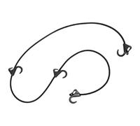 DEARMAMY Mousqueton Tendeur Pom Plastique Acier Noir Cordons Caoutchouc Haute Élasticité Garage