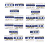 DEARMAMY Nuancier Dentaire PVC 20Pcs Carte de Contraste de Couleur Teintes de Dents Fourniture Bucco-Dentaire Comparaison de Couleur Santé Dentaire Outil Pratique Patients et Dentistes
