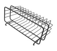 DEARMAMY Organisateur Mural sans Perçage Fer Noir Panier Métallique pour Panneau Perforé Rangement Robuste pour Garage et Atelier Installation Rapide sans Outils Gain de Place