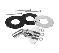 DEARMAMY Orifice D’évacuation Coudé 24 Mm en Acier Inoxydable Joint pour Chauffage Marin, Accessoire Tubulaire pour Décharge Vapeur et Air Chaud, Installation Nautique Solide pour Navires