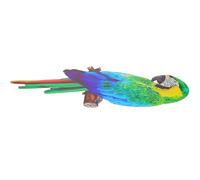 DEARMAMY Ornement Toucan Suspendu en Fer Forgé Décoration Murale Oiseaux Colorée Figurine Toucan Artificiel pour Jardin et Intérieur Décoration Suspendue Patio et Pelouse Réaliste