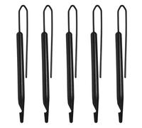 DEARMAMY Outil de Coiffure pour Tresses et Dreadlocks, Crochet de Serrage à 2 Pointes, PP Noir, Lot de 5 pour Coiffure Rapide et Voyage
