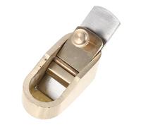 DEARMAMY Outil de Luthier Mini Rabot à Main en Laiton pour Violon Lame de 12mm, Plan de Fond Plat, Précision pour Façonnage de Touche en Bois, pour Atelier