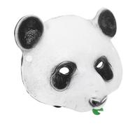 DEARMAMY Panda Réaliste PU pour Déguisement Animal Accessoire Cosplay Halloween et Carnaval Confort avec Visuelles pour Fêtes à Thème et Mascarades
