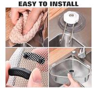 DEARMAMY Panier Évier Triangulaire Inox Multifonction Égouttoir Angle pour Cuisine Crépine Filet pour Déchets et Rangement Pratique