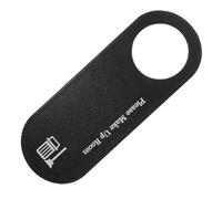 DEARMAMY Panneau D'hôtel Double Face en Acrylique Noir Message Clair Ne Pas Déranger, Support de Poignée Pratique pour Porte, Design Élégant et Minimaliste pour Chambre