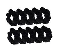 DEARMAMY Paquet De 10 Anneau De Cheveux En Velours Chouchous Surdimensionné Style Brouettes De Cheveux Scarf Srunchies Clavins De Cheveux Pour Gars Élastiques De Cheveux Noir