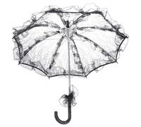 DEARMAMY parapluie de mariée de mariée en dentelle parapluie en dentelle de fleurs wedding decorations parasol macramé de mariage coton blanche