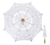 DEARMAMY Parapluie De Mariée en Dentelle Style Parapluie Adapté À La Photographie De Mariage Et Aux Événements