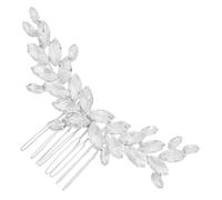 DEARMAMY Peigne à Cheveux de Mariage en Strass de Luxe Pince Latérale Élégante pour Accessoires de Cheveux de Mariée Pièce de Cheveux en Fleur