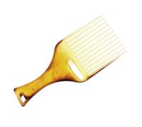 DEARMAMY Peigne à coiffure rétro peignes d'ambre peigne de coiffeur choisir des peignes grand peigne large peigne afro frisé peigne hommes cheveux noirs peigne de séparation Plastique Brown
