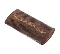 DEARMAMY Peigne Anti-pelliculaire En Bois : Peigne Anti- Double Face À Dents Fines Pour Enfants, Adultes, Animaux Domestiques, Outils De Coiffure Pour Éliminer Les Pellicules Et Les