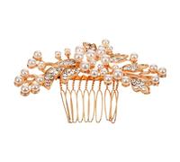 DEARMAMY Peigne Cheveux Perles Mariage Peigne Latéral Pour Femmes Avec Accessoires De Cheveux Pour Fête