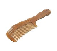 DEARMAMY Peigne Corne Naturelle Sculpté Peigne de Massage pour Cheveux Portable et Robuste pour Maison et Voyage Adapté à Tous Types de Cheveux et Hommes