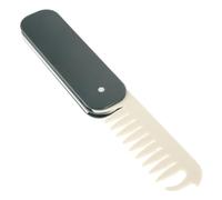 DEARMAMY Peigne Pliant De Voyage Brosses Et Peignes Bon s Larges Pour Femmes Portable Pliable De Voyage En Métal Pour Hommes à Barbe Pour Homme Abdos Green