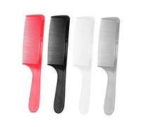 DEARMAMY Peignes à Cheveux pour Hommes 4 Pièces Taille Moyenne Set Coiffage Contour Dents Fines Multi-couleurs Usage Quotidien Soin Cheveux