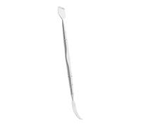 DEARMAMY pelle à points noirs laveur de peau outils de soins de la peau gommage visage extracteur de points noirs laveur de tête brosse pour masque facial spatule Acier inoxydable Silver