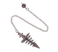 DEARMAMY Pendentif Métal Creux pour Divination Pendentif Spirale Cuivre Léger et Accessoire Unisexe Élégant
