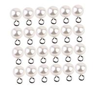 DEARMAMY Pendentifs En Perle Artificielle Demi-trou Blanc 50 Pcs Accessoires Bijoux Diy Fabrication Boucle D’oreille Collier Pour Amateur Créatif Usage Quotidien