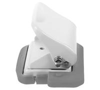 DEARMAMY Perforatrice Manuelle 6 Trous Ajustable pour Reliure de Livres Perforatrice de Bureau Petite Taille en Plastique et Métal Couleur Ivoire Accessoire Professionnel pour Papier