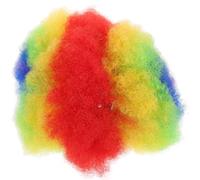 DEARMAMY Perruque Afro Colorée Pour Fête De Football Costume Cosplay Thématique Idéale Pour Halloween Et Événements Festifs Accessoire De Déguisement Parfaite Pour Démarquer Et
