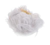 DEARMAMY Perruque Courte Grise Synthétique Douce Pour Femmes Âgées Texture Ondulée Naturelle Volume Plein Pour Cheveux Fins Confortable Et Sécurisée Pour Peaux Sensibles