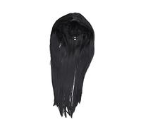DEARMAMY Perruque Longue Et Noire Accessoire De Coiffure Pour Cosplay Accessoire Tendance Perruque Naturelle Fil Haute Température