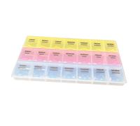 DEARMAMY pilulier quotidien stockage de médicaments petit récipient portable malette rangement casemate contenant de pilules Organisateur de pilules pour voyager trieur de pilules Plastique