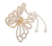 DEARMAMY Pince à Cheveux Dorée Avec Pompon Accessoires Cheveux Coréens Barrette Frange Pour Femmes Filles