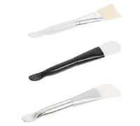 DEARMAMY Pinceau à Masque en Silicone 3Pcs Outils de Mélange pour Crème Visage Doux et Pratique pour Soins Peau Application Facile pour Masque Facial et Argile