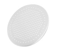 DEARMAMY Plaque à Pizza Ronde Perforée Aluminium Réutilisable Moule Polyvalent pour Cuisson Pizzas Gâteaux et Pains Vapeur Antiadhésif Léger et Facile à Nettoyer pour Usage Domestique