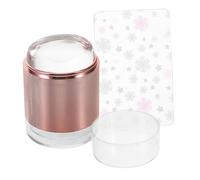 DEARMAMY Plaque De Stamping Silicone Transparent Pour Nail Art Grattoir Inclus Motif Outil De Décoration Ongles Pour Débutants Et