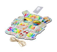 DEARMAMY Plaque Murale Bois Décorative Été Signe De Porte De Plage Élégant Pour Décoration Intérieur