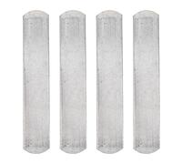 DEARMAMY Plaques D'acier Lestées 4 Pcs 300 G pour Gilet Lesté de Course à Pied Bandes de Poids Compactes 14,5 X 2,6 X 1 Cm Équipement Fitness pour Entraînement Musculation et Endurance